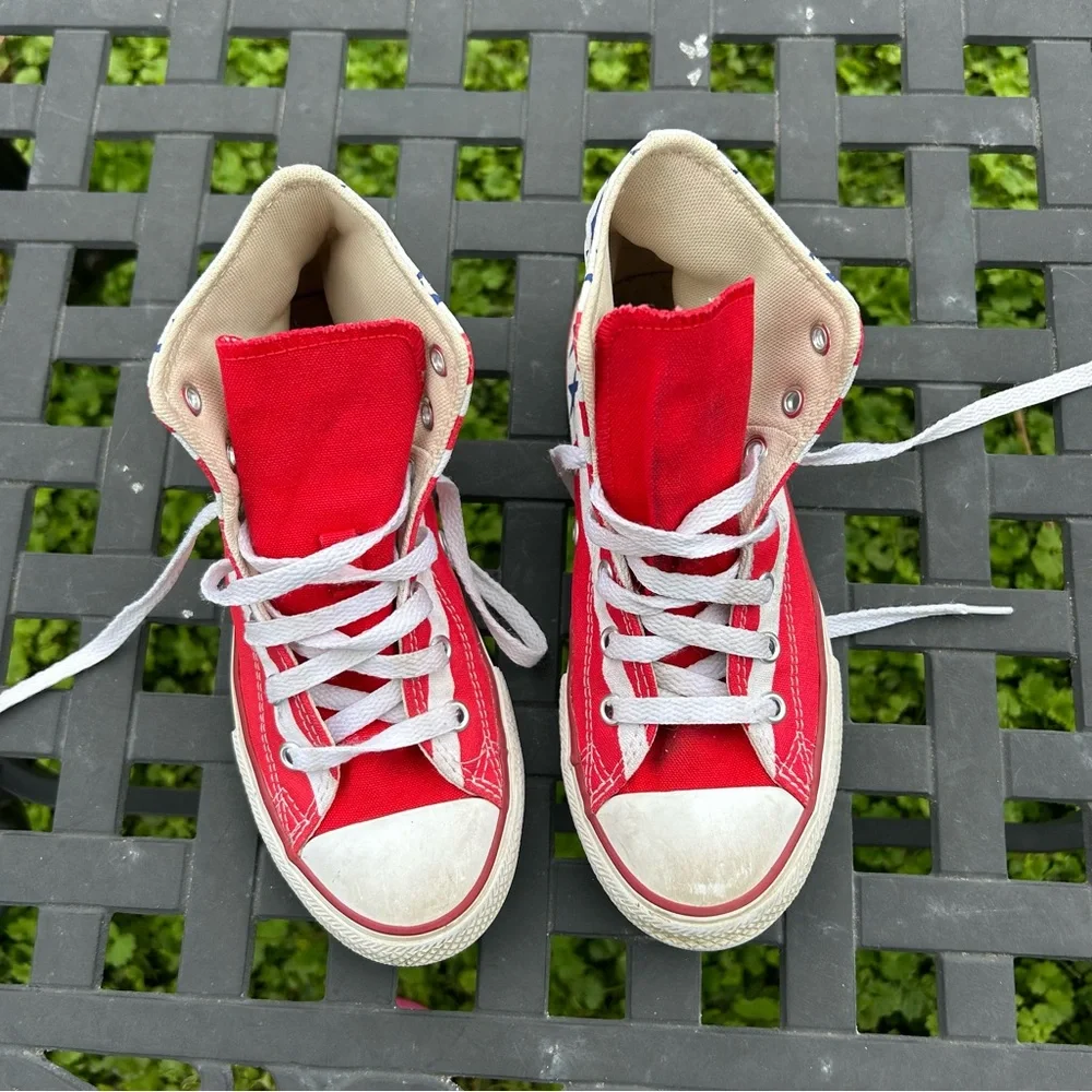 Converse Junior Chuck Taylor‎ All Stars & Stripes High Top American Flag size 2